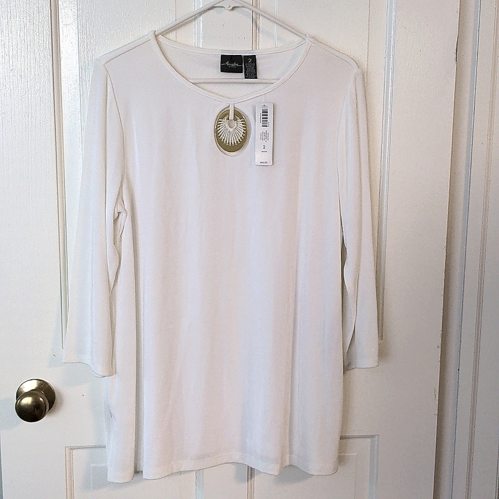 Chico's Travelers Tunic size 2 (L/XL) nwt